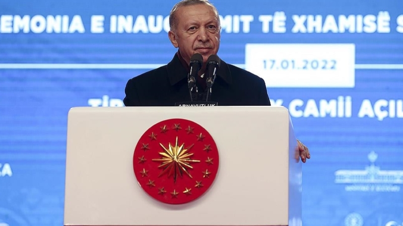 Cumhurbaşkanı Erdoğan: Ethem Bey Camii Tiran’ın mücevheridir