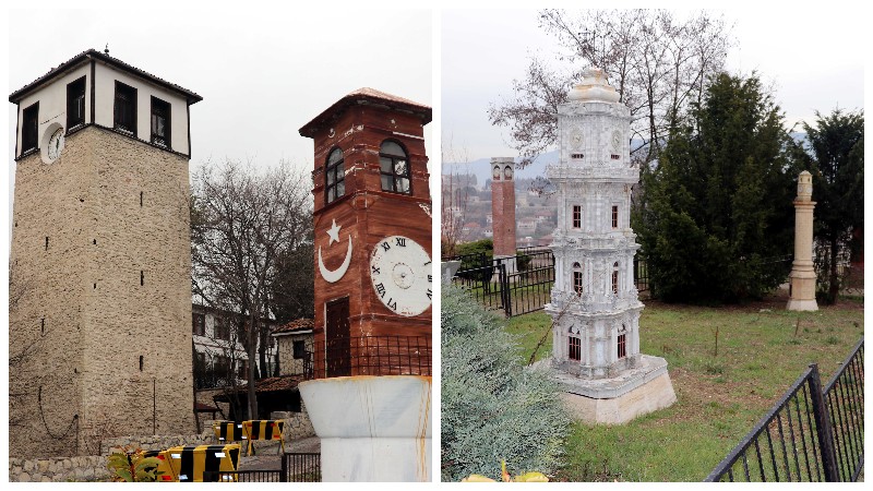 Osmanlı'nın minyatür saat kuleleri zamana tanıklık ediyor