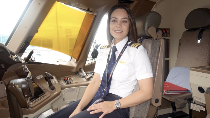 THY'nin Kolombiyalı kadın pilotu amcasından ilham almış