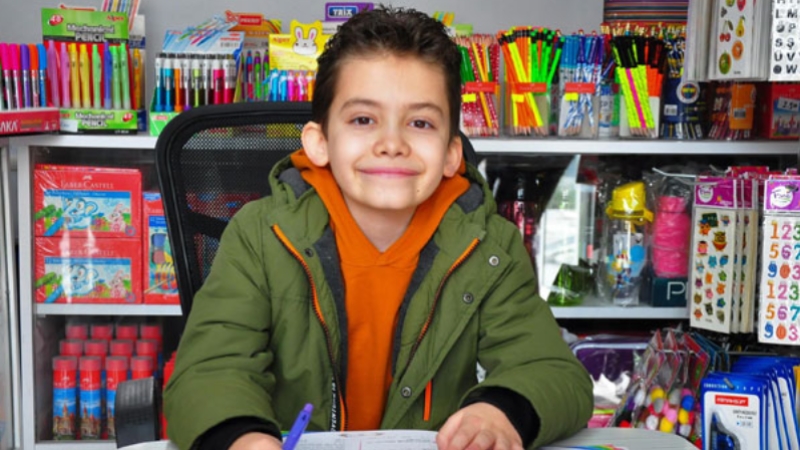 10 yaşındaki Ömer Faruk, matematikte Türkiye birincisi oldu