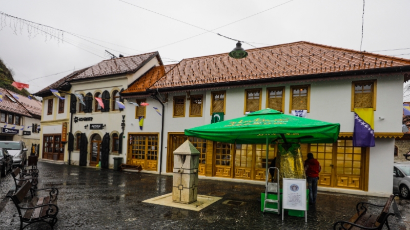 Bosna Hersek'te Vakıflar Genel Müdürlüğünce onarılan tarihi kahve açıldı