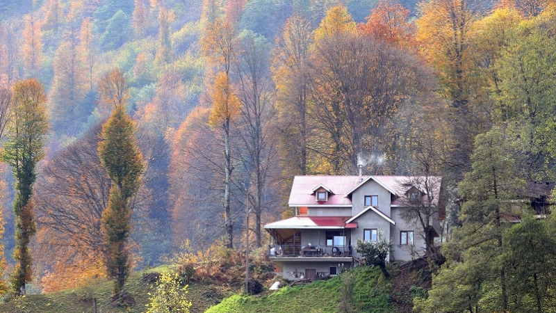 Trabzon'un 1600 rakımlı Hıdırnebi Yaylası'nda güz zamanı