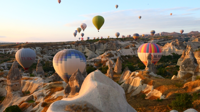 Kapadokya’yı ağustos ayında 429 bin turist ziyaret etti